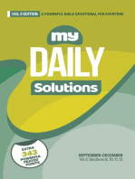 My Daily Solutions 2022 September-December: My Daily Solutions Devotional