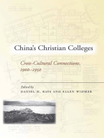 China’s Christian Colleges: Cross-Cultural Connections, 1900-1950