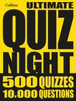 Collins Ultimate Quiz Night: 10,000 easy, medium and hard questions with picture rounds