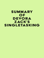 Summary of Devora Zack's Singletasking