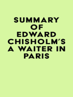 Summary of Edward Chisholm's A Waiter in Paris