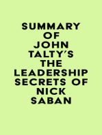 Summary of John Talty's The Leadership Secrets of Nick Saban