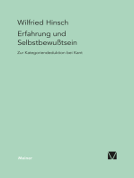 Erfahrung und Selbstbewußtsein: Zur Kategoriendeduktion bei Kant