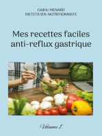 Mes recettes faciles anti-reflux gastriques.: Volume 1.