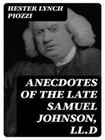 Anecdotes of the late Samuel Johnson, LL.D