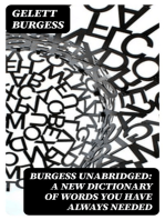 Burgess Unabridged: A new dictionary of words you have always needed