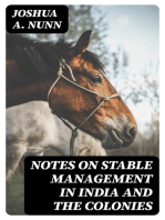 Notes on Stable Management in India and the Colonies