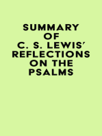 Summary of C. S. Lewis's Reflections on the Psalms