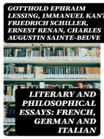 Literary and Philosophical Essays: French, German and Italian