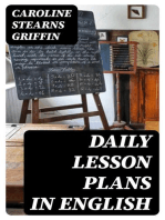 Daily Lesson Plans in English