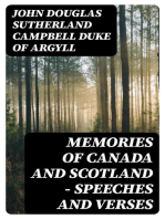 Memories of Canada and Scotland — Speeches and Verses