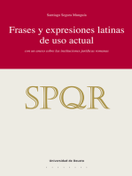 Frases y expresiones latinas de uso actual: con un anexo sobre las instituciones jurídicas romanas
