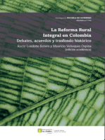 La Reforma Rural Integral en Colombia: Debates, acuerdos y trasfondo histórico
