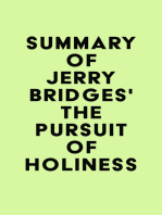 Summary of Jerry Bridges's The Pursuit of Holiness
