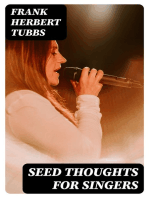 Seed Thoughts for Singers