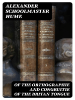 Of the Orthographie and Congruitie of the Britan Tongue