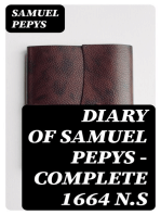 Diary of Samuel Pepys — Complete 1664 N.S