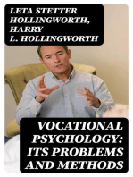 Vocational Psychology: Its Problems and Methods