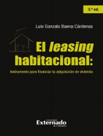 El leasing habitacional: instrumento para financiar la adquisición de vivienda, 3.ª ed.