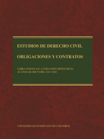 Estudios de Derecho Civil: obligaciones y contratos, tomos I