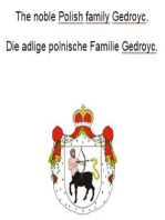 The noble Polish family Gedroyc. Die adlige polnische Familie Gedroyc.