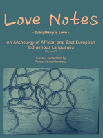 Love Notes: An Anthology of African and East European Indigenous Languages