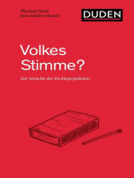 Volkes Stimme?: Zur Sprache des Rechtspopulismus