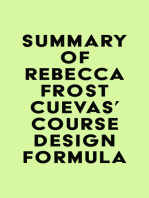 Summary of Rebecca Frost Cuevas's Course Design Formula