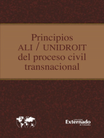 Principios ali unidroit del proceso civil transnacional