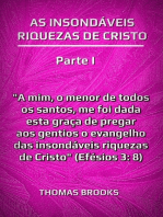 As Insondáveis Riquezas De Cristo – Parte I