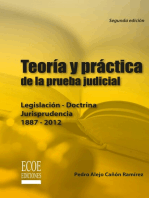 Teoría y práctica de la prueba judicial - 2da edición: Legislación - Doctrina Jurisprudencia 1887 - 2012