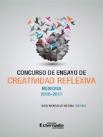 Concurso de Ensayo de Creatividad Reflexiva. Memoria 2016-2017