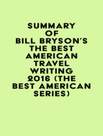 Summary of Bill Bryson's The Best American Travel Writing 2016 (The Best American Series)