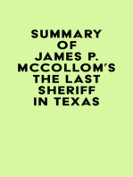 Summary of James P. McCollom's The Last Sheriff in Texas