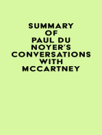 Summary of Paul Du Noyer's Conversations with McCartney