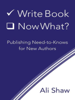 Write Book (Check). Now What?