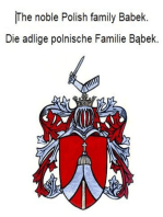 The noble Polish family Babek. Die adlige polnische Familie Babek.