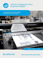 Realización de la impresión digital. ARGI0209