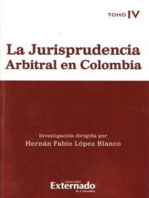 La jurisprudencia arbitral en Colombia. Tomo IV