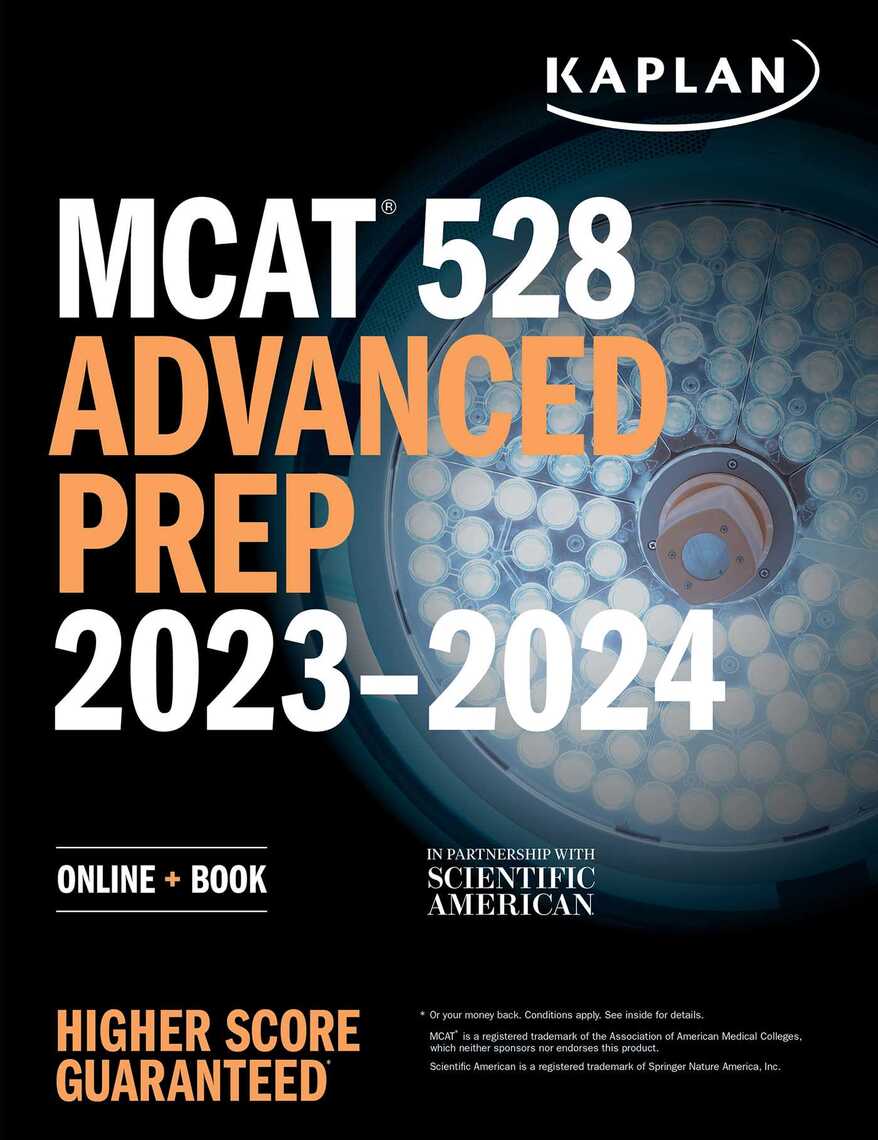 MCAT 528 Advanced Prep 2023-2024 by Kaplan Test Prep - Ebook | Scribd