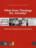 What Does Theology Do, Actually?: Vol. 1: Observing Theology and the Transcultural