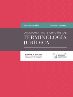 Diccionario bilingüe de terminología jurídica: Italiano-Español, Español-Italiano