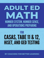 Adult Ed Math: Number System, Number Sense, and Operations