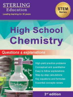 High School Chemistry: Questions & Explanations for High School Chemistry
