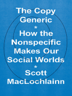 The Copy Generic: How the Nonspecific Makes Our Social Worlds