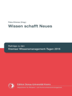 Wissen schafft Neues: Beiträge zu den Kremser Wissensmanagement-Tagen 2016