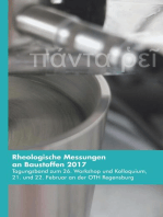 Rheologische Messungen an Baustoffen 2017: Tagungsband zum 26. Workshop und Kolloquium, 21. und 22. Februar an der OTH Regensburg
