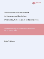 Das Internationale Steuerrecht im Spannungsfeld zwischen Welthandel, Nationalstaat und Demokratie