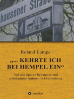"... kehrte ich bei Hempel ein": Auf den Spuren bekannter und unbekannter Autoren in Oranienburg