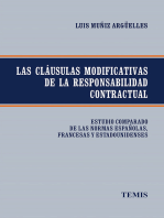 Las cláusulas modificativas de la responsabilidad contractual